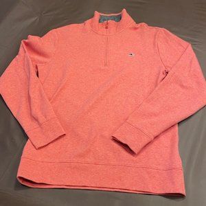 Small Vineyard Vines 1/4 zip pullover Coral